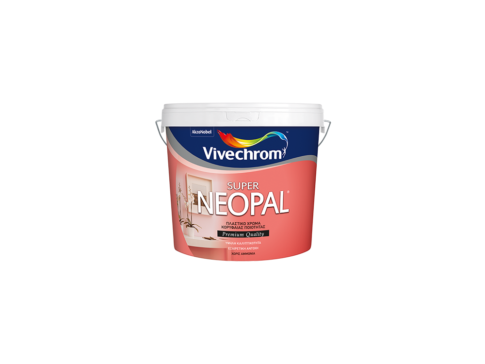 Vivechrom Super Neopal Λευκό 10Lt  Πλαστικό χρώμα Ματ