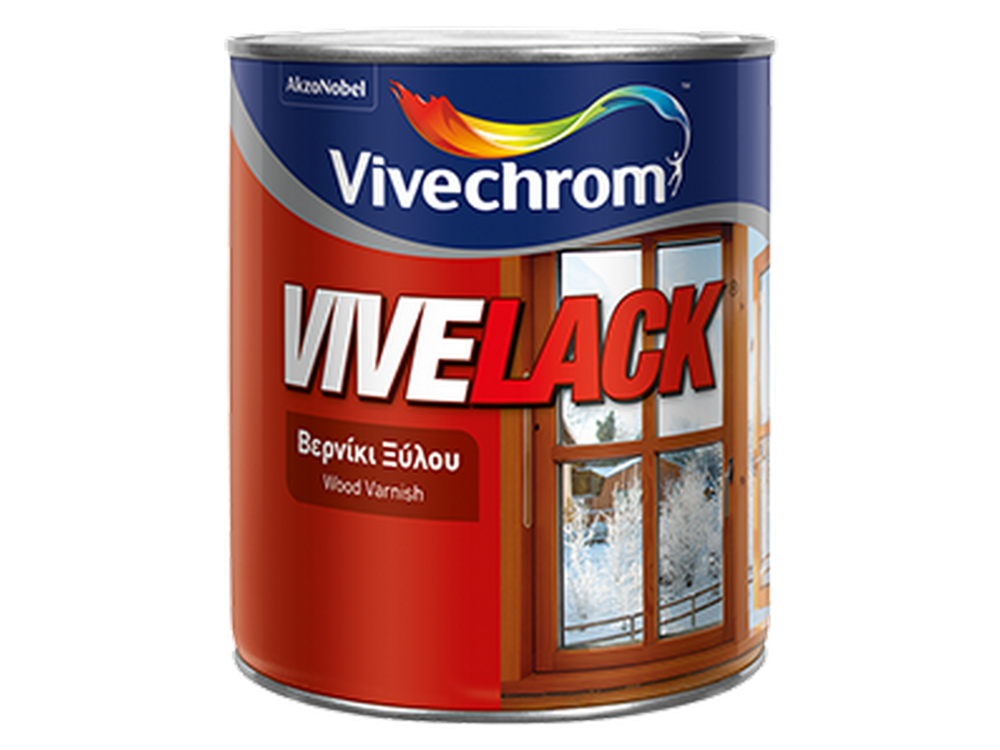 Vivechrom Vivelack 501 Άχρωμο 0,750Lt Διακοσμητικό - Προστατευτικό Βερνίκι Ξύλου Satin