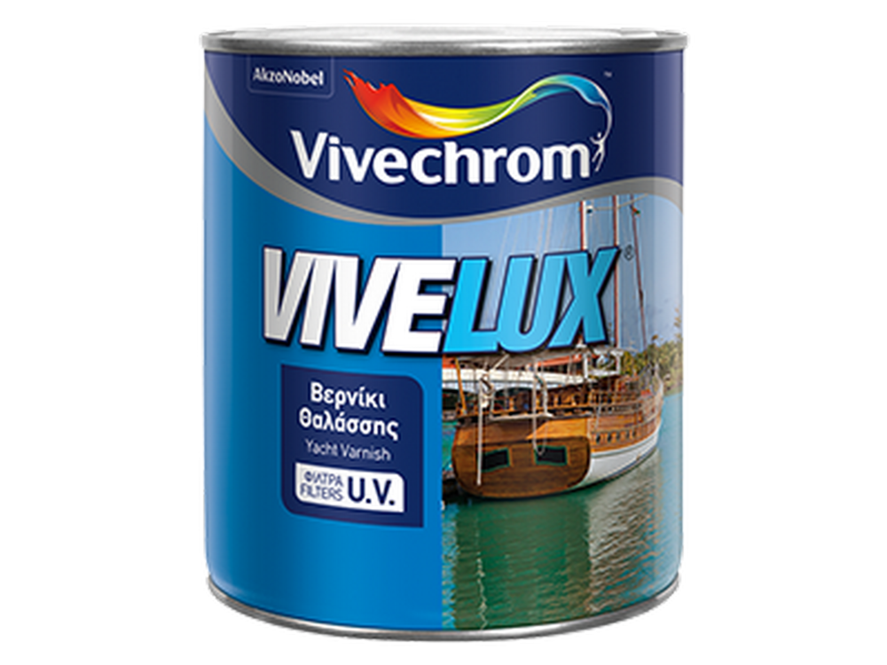 Vivechrom Vivelux Διαφανές 0,750Lt Βερνίκι Θαλάσσης με Προστασία UV Gloss