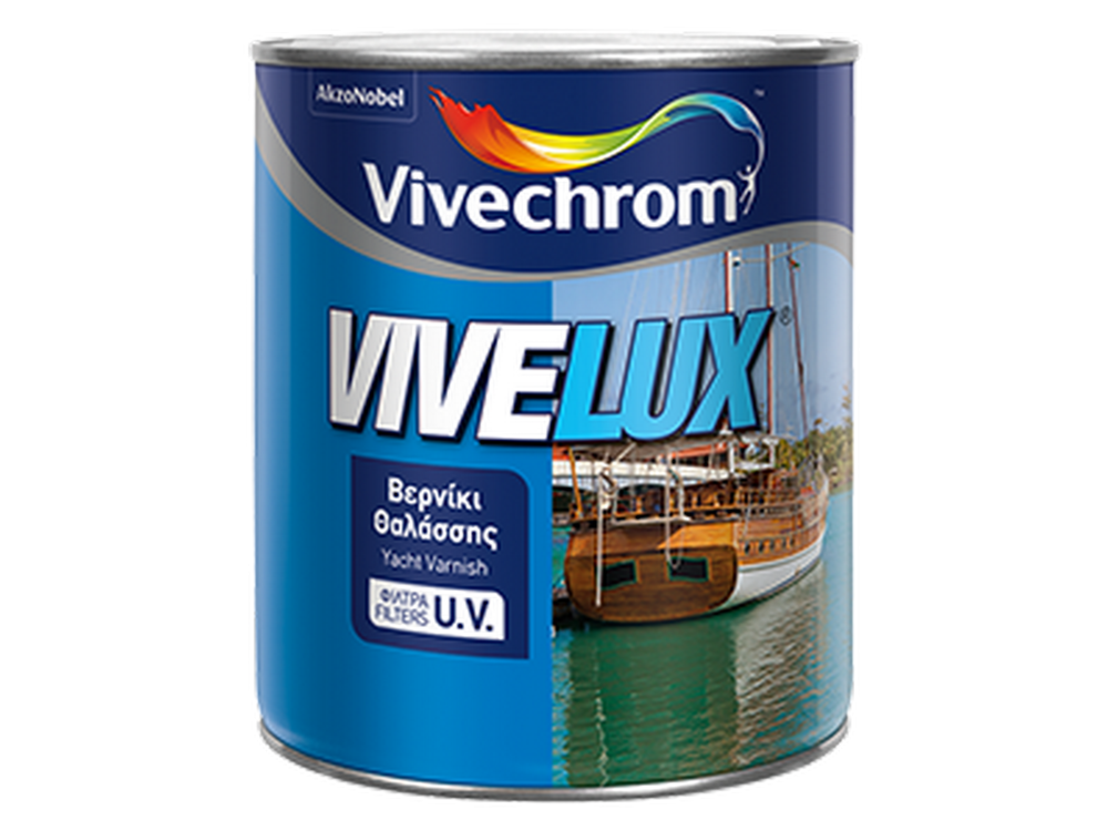 Vivechrom Vivelux Διαφανές 2,5Lt Βερνίκι Θαλάσσης με Προστασία UV Satin