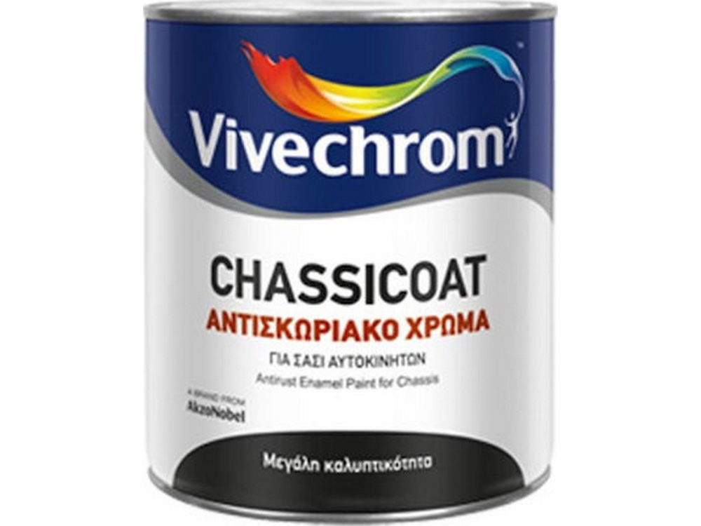 Vivechrom Chassicoat 24 Μαύρο 0,750Lt Αντισκωριακό Χρώμα για Σασί Αυτοκινήτων