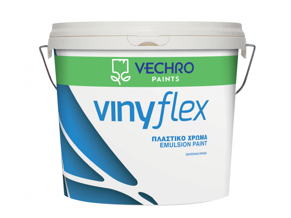 Vechro Vinyflex Λευκό 9Lt  Πλαστικό  χρώμα Ματ