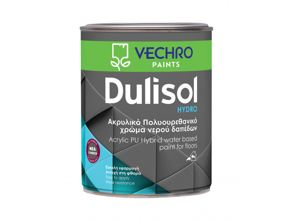 Vechrο Dulisοl Hydrο Υδατοδιαλυτό Χρώμα Δαπέδων Γκρι RΑL 7035 2,5Lt ενός συστατικού
