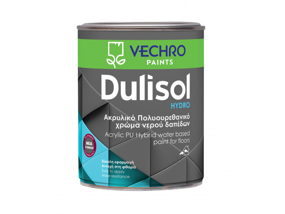 Vechrο Dulisοl Hydrο Υδατοδιαλυτό Χρώμα Δαπέδων Γκρι RΑL 7040 2,5Lt ενός συστατικού