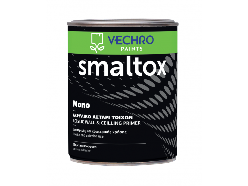 Vechro Smaltox Mono Λευκό 2,5Lt Ακρυλικό Αστάρι Διαλύτου Ματ