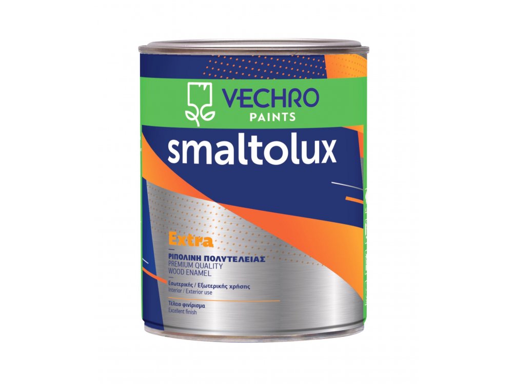 Vechro Smaltolux Extra Λευκό 0,750Lt Ριπολίνη πολυτελείας Διαλύτου Satin