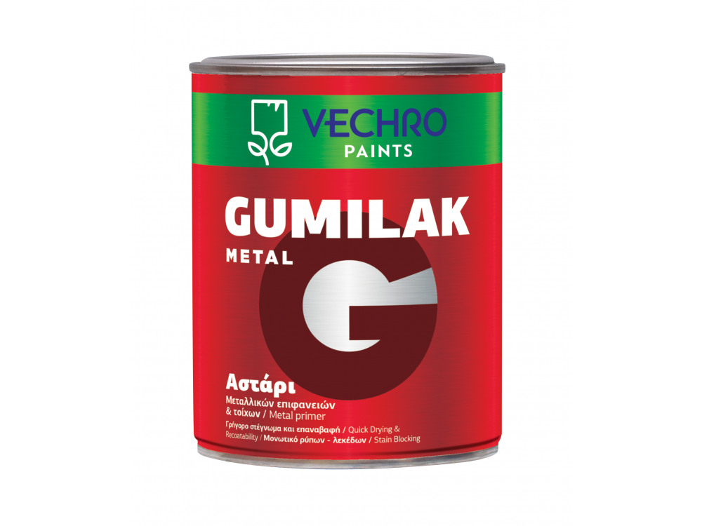 Vechro Gumilak Metal Αστάρι Μετάλλων Λευκό 2,5Lt