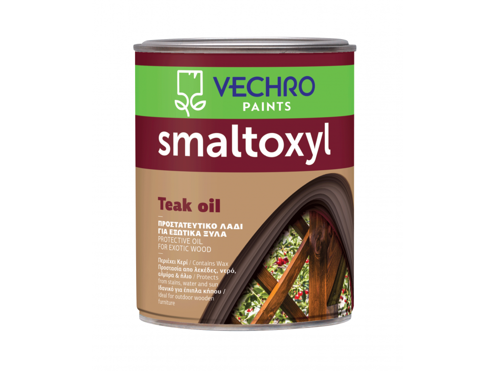 Vechro Smaltoxyl Teak Oil 2,5Lt Προστατευτικό Λάδι για Εξωτικά Ξύλα