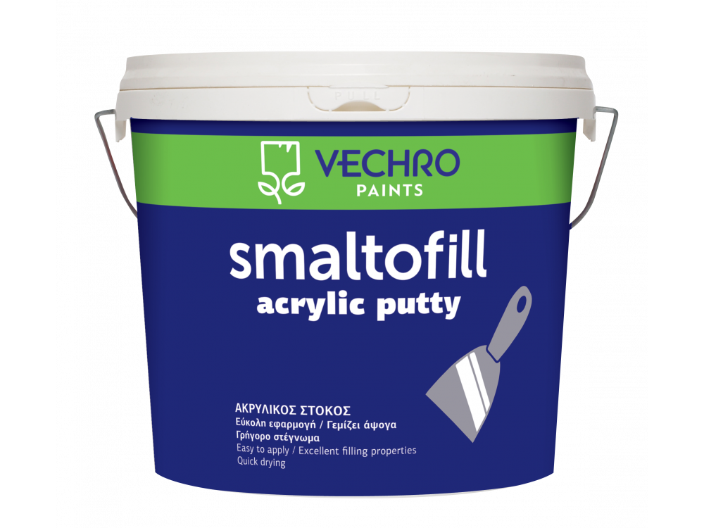 Vechro Smaltofill Acrylic Putty Λευκός 0,8Kg Ακρυλικός Στόκος