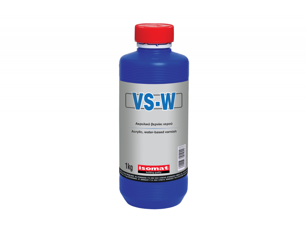 Isomat VS-W Διάφανο 1Lt Ακρυλικό Προστατευτικό Βερνίκι Νερού με Νανομοριακή Δομή