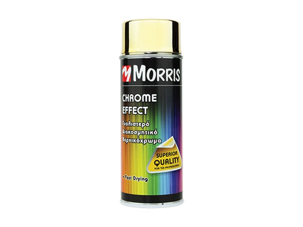 Morris Chrome Effect Σπρέι Χρώματος Χρυσό - 0,40Lt Γυαλιστερό