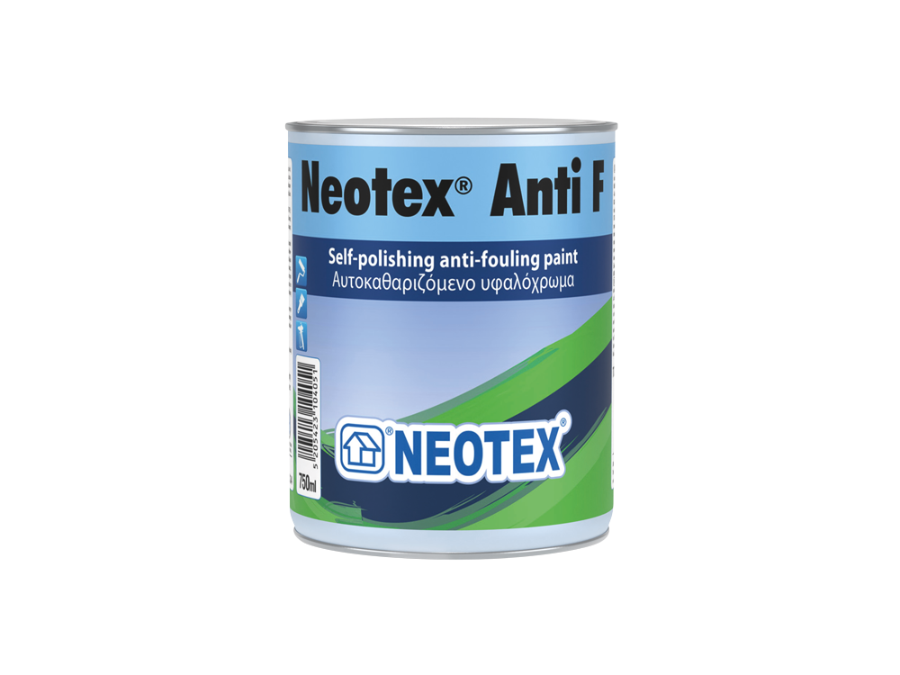 Neotex Anti F 0,75t Κεραμιδί Αυτοκαθαριζόμενο Υφαλόχρωμα ( Μουράβια ) για Ξύλινα και Πολυεστερικά Σκάφη