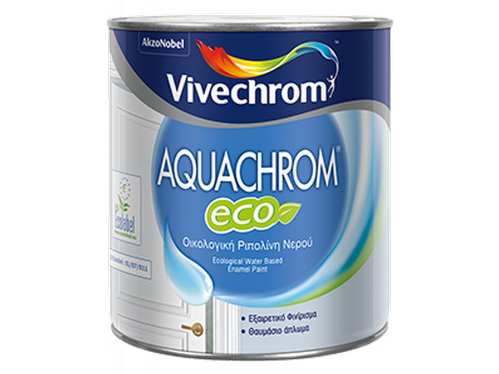 Vivechrom Aquachrom Eco Λευκό 2,5Lt Οικολογική Ριπολίνη Νερού Gloss