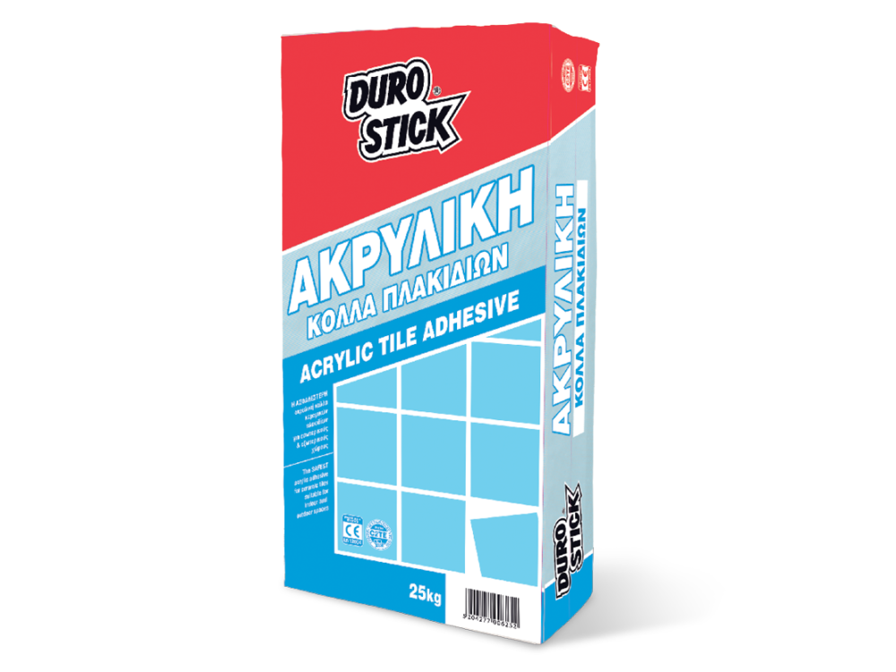 Durostick Ακρυλική Λευκή 25Κg Κόλλα Πλακιδίων