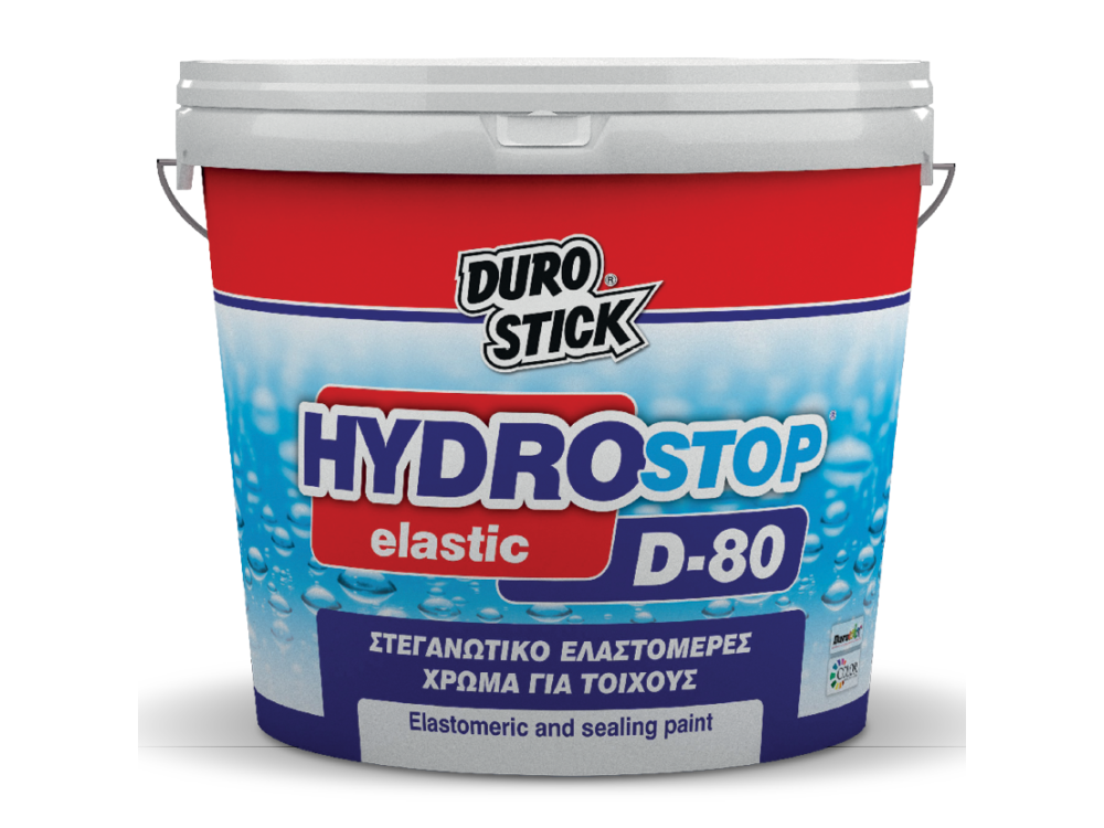 Durostick D- 80 hydrostop Elastic Λευκό 10Lt Στεγανωτικό Χρώμα