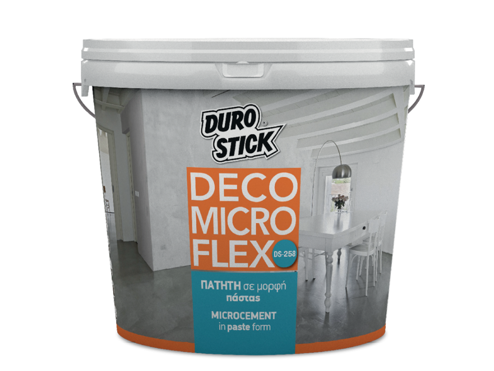Durostick DS- 258 Deco Micro Flex Γκρι Σκούρο 15Kg Πατητή σε Μορφή Πάστας