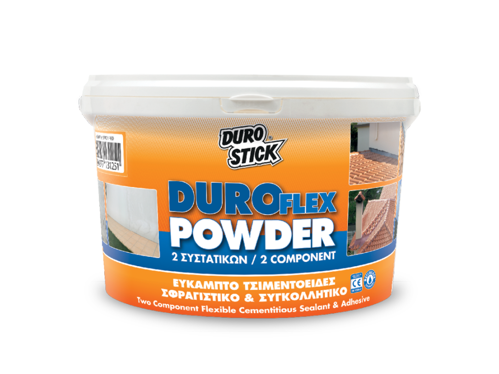 Durostick Duroflex Powder Κεραμιδί 2,5Kg Εύκαμπτο Τσιμεντοειδές Σφραγιστικό - Συγκολλητικό Δύο Συστατικών