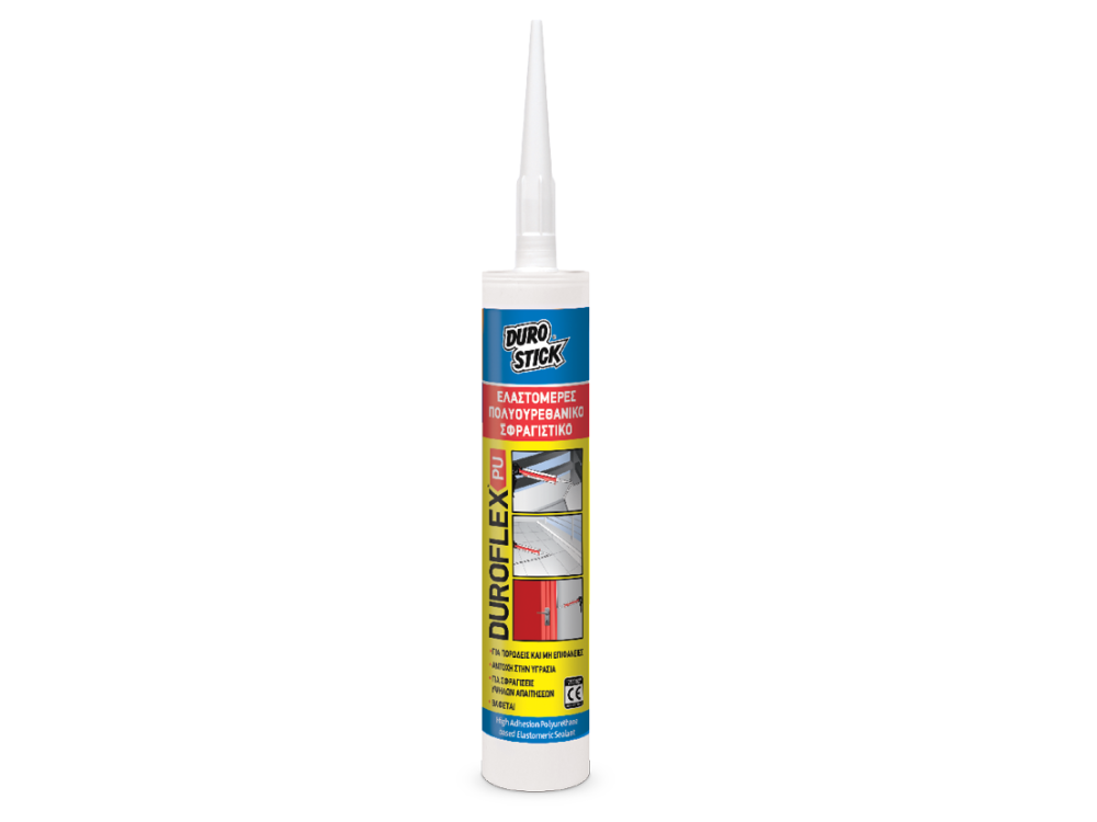 Durostick Duroflex- PU Γκρι 0,31Lt Ελαστομερής Πολυουρεθανική Σφραγιστική Μαστίχη