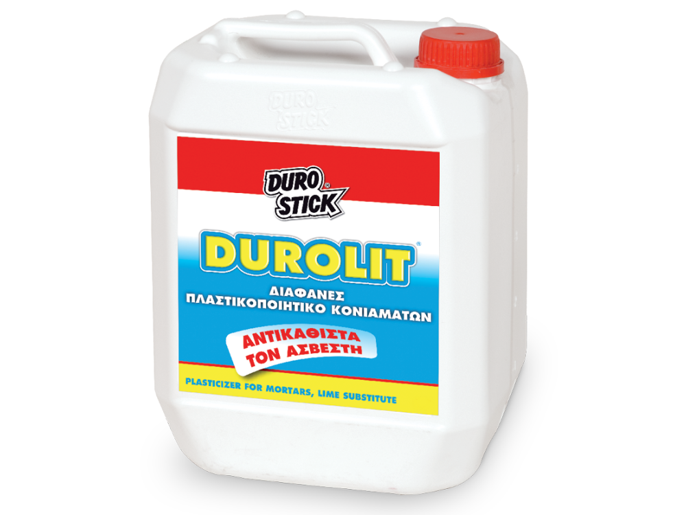 Durostick Durolit Διάφανος 20Lt Πλαστικοποιητής που Αντικαθιστά τον Ασβέστη