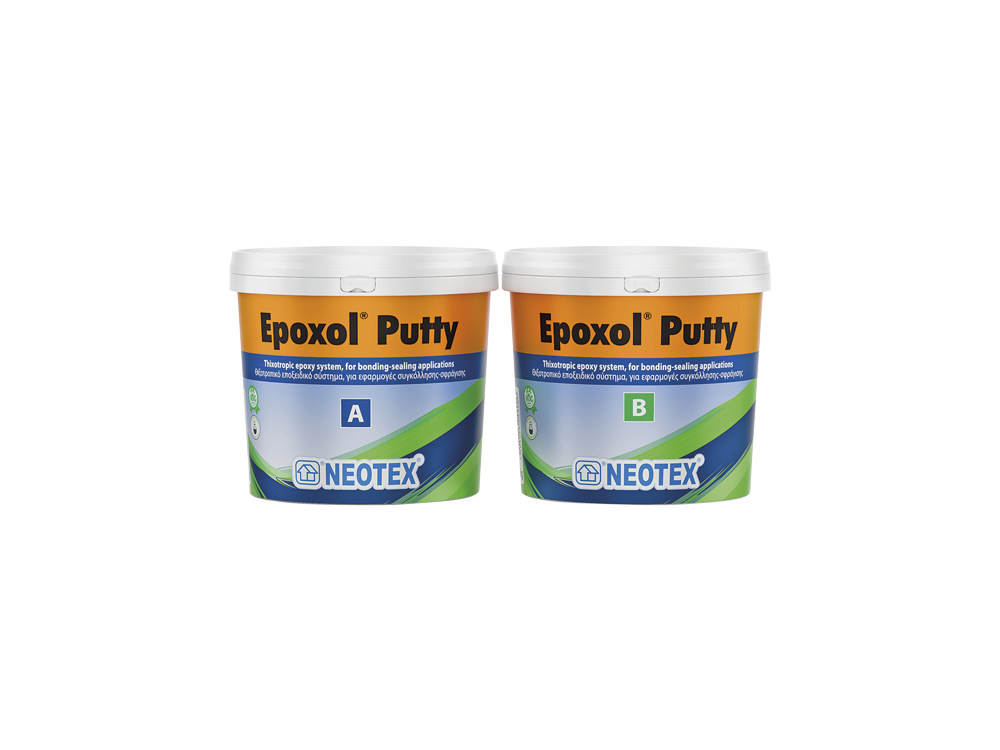 Neotex Epoxol Putty (Στόκος) 1Kg (A+B) Εποξειδικό Σύστημα Δύο Συστατικών για Σφράγιση -Στερέωση- Συγκόλληση