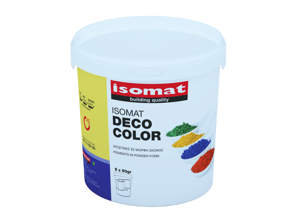 Isomat Deco Color Καφέ Ανοιχτό 50Gr Χρωστική Ανόργανης Σκόνης για Χρωματισμό Κονιαμάτων και Σκυροδέματος