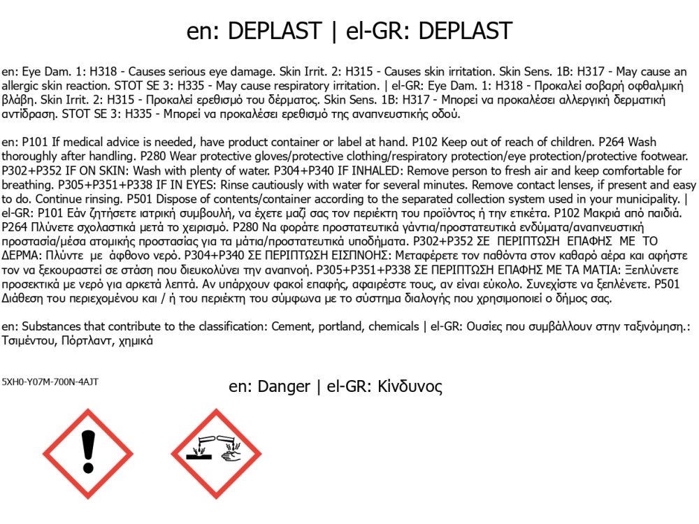 Neotex Deplast Λευκός 25Kg Ρητινούχος Σοβάς Υψηλής Ελαστικότητας για Καλυψη Θερμομονωτικών πλακών N-Thermon