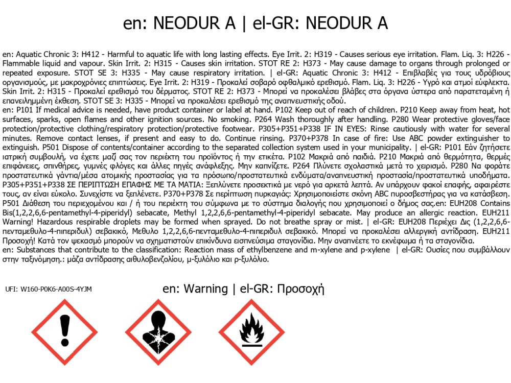 Neotex Neodur Λευκό Ral 9003 1Kg (Α+Β)  Πολυουρεθανική Βαφή Δύο Συστατικών για Μετάλλικές Επιφάνειες 