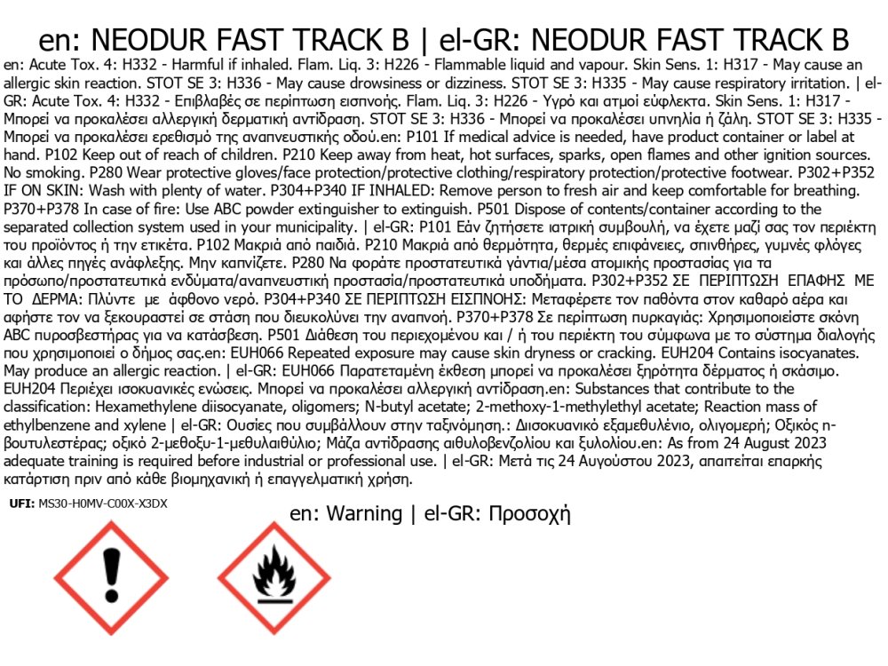 Neotex Neodur Fast Track Λευκό (RAL9003) 5Kg (A+B) Επαλειφόμενο Ταχυστέγνωτο Σύστημα Αλειφατικής Πολυουρίας
