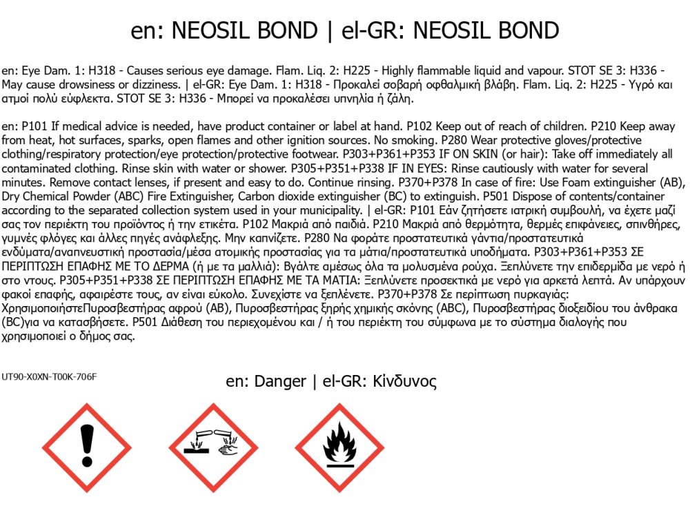 Neotex Neosil Bond Διάφανο 1Lt Ενισχυτικό Πρόσφυσης σε Ανόργανες Επιφάνειες