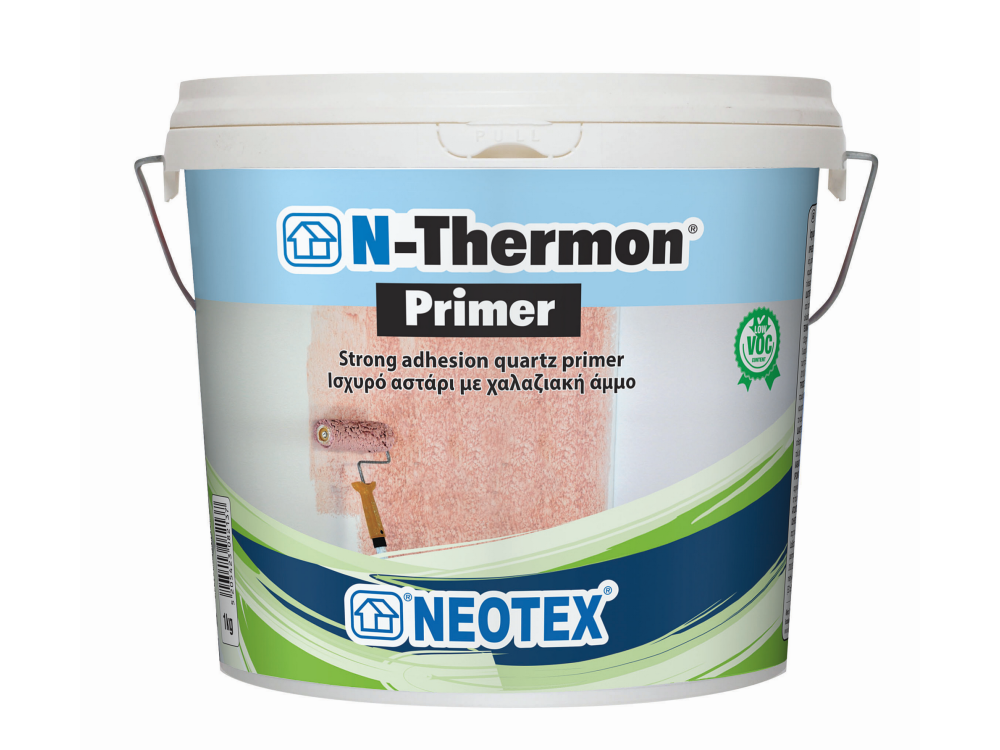 Neotex N-Thermon Primer 15Kg Χαλαζιακό Αστάρι Υψηλής Πρόσφυσης με άμμο Μικρής και Μεσαίας Κοκκομετρίας