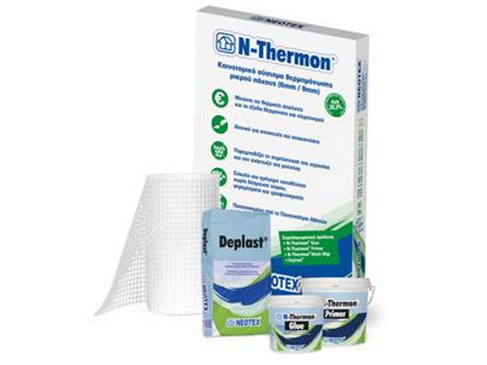 Neotex N-Thermon Glue 1Kg Ειδική Κόλλα για Τοποθέτηση Θερμομονωτικών Πλακών  N-Thermon 