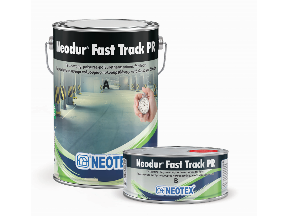 Neotex Neodur Fast Track PR Διάφανο 4Kg (A+B) Ταχυστέγνωτο Υβριδικό Αστάρι