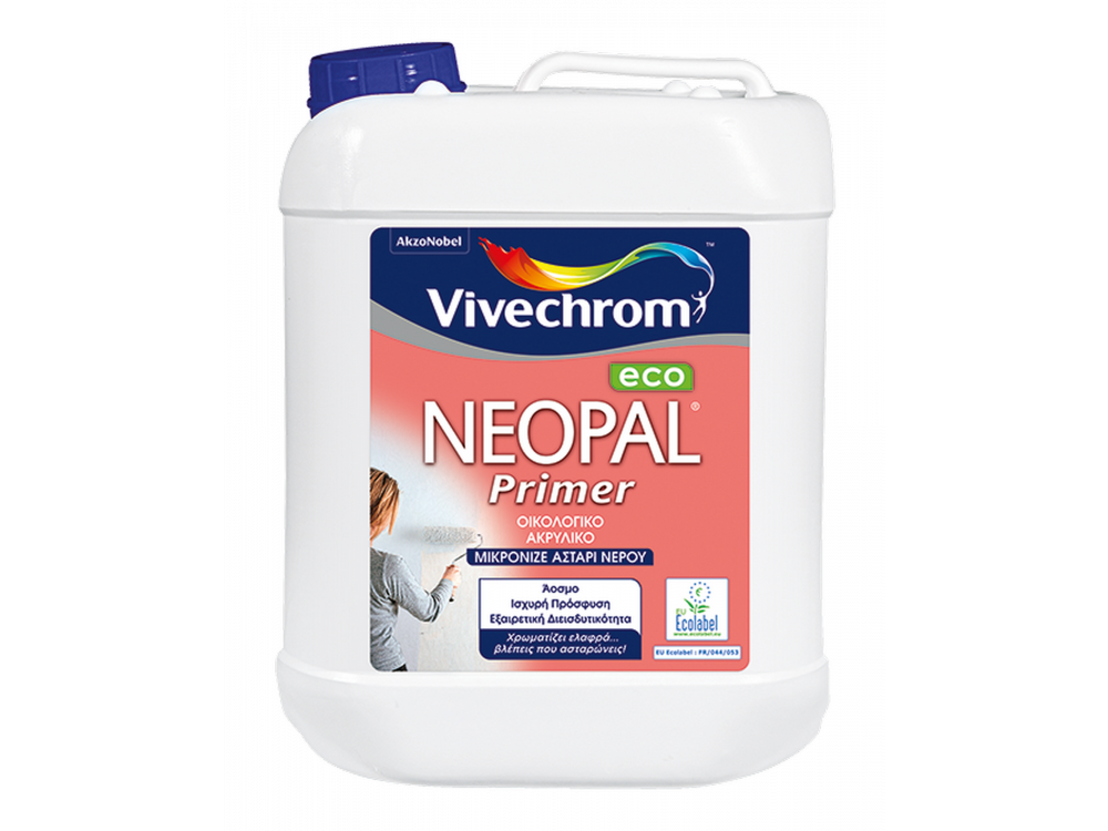 Vivechrom Neopal Primer Eco Έγχρωμο 5Lt Ακρυλικό Μικρονιζέ Αστάρι Νερού