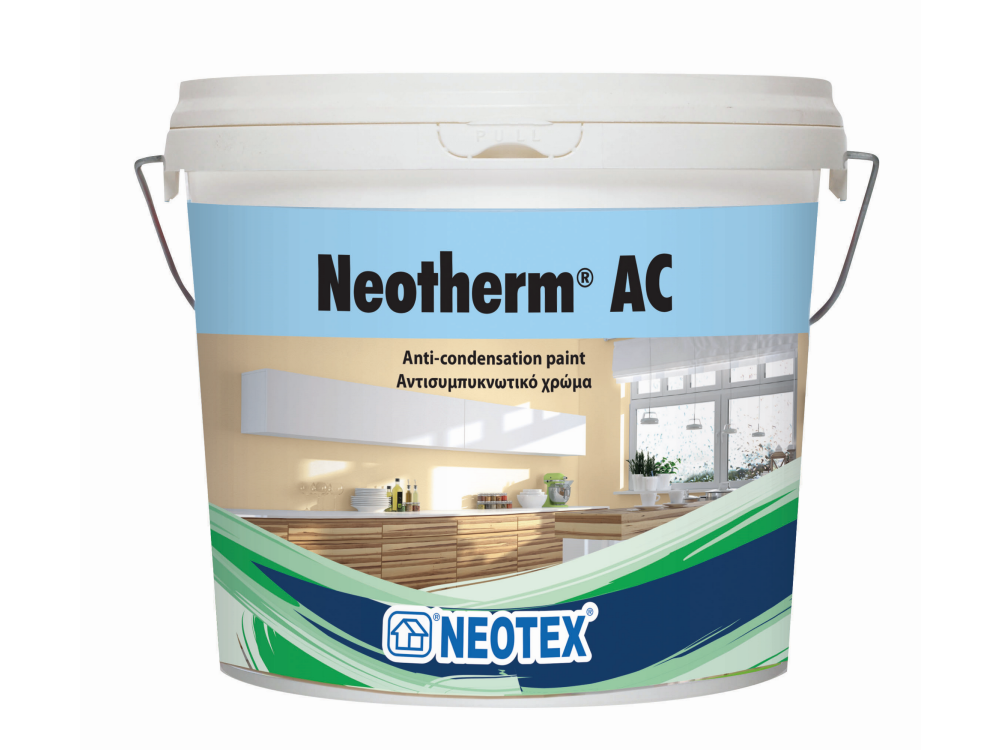 Neotex Neotherm AC Λευκό 10Lt Αντισυμπυκνωτική Αντιβακτηριδιακή βαφή Eσωτερικών Χώρων