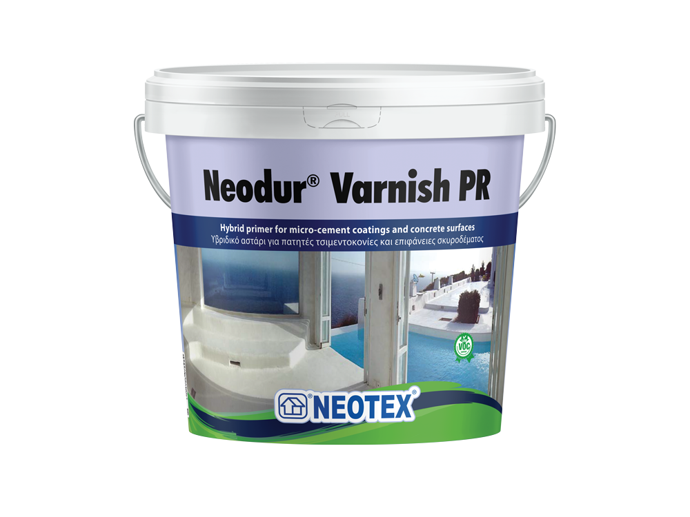 Neotex Neodur Varnish PR Διάφανο 10Kg Υβριδικό Υδατοδιάλυτο Αστάρι Αλειφατικής Πολυουρεθάνης