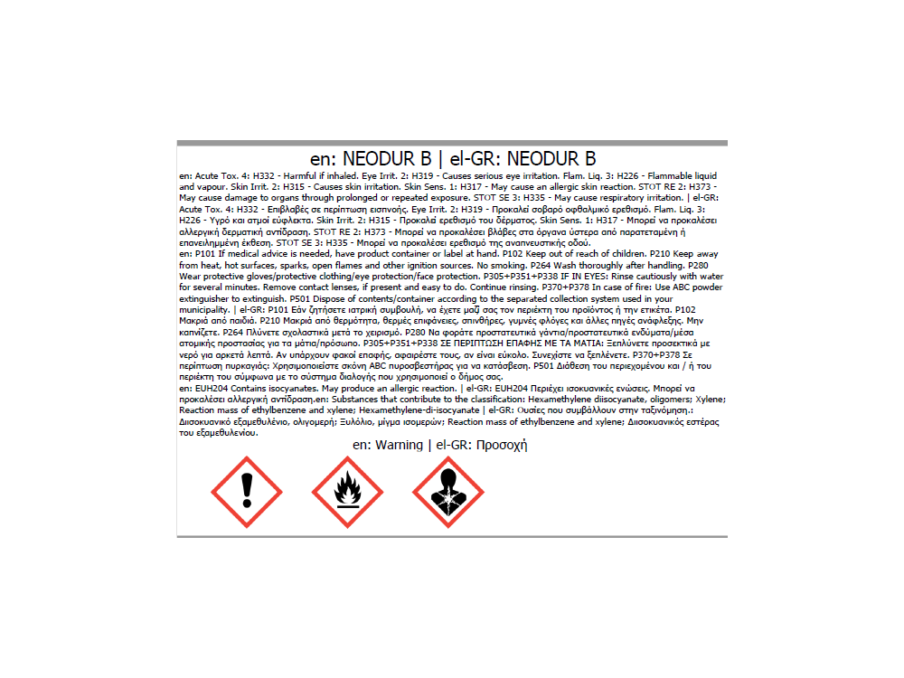 Neotex Neodur Λευκό Ral 9003 1Kg (Α+Β)  Πολυουρεθανική Βαφή Δύο Συστατικών για Μετάλλικές Επιφάνειες 