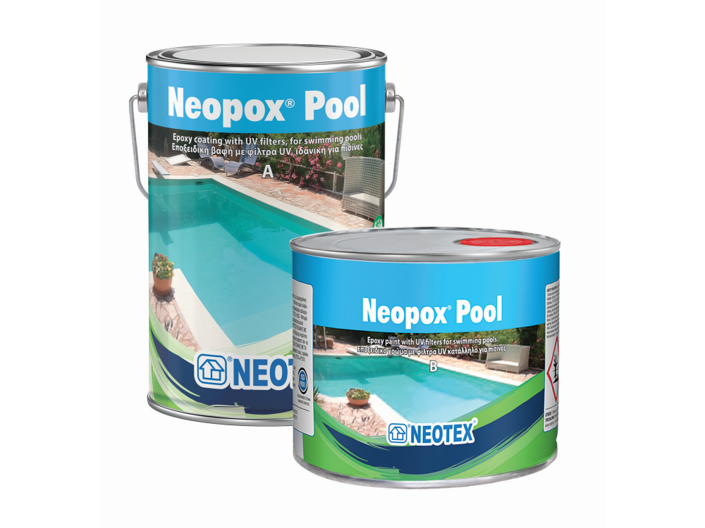 Neotex Neopox Pool 1013 Μπεζ 1Kg (A+B) Εποξειδική Βαφή Δύο Συστατικών με Φίλτρα UV για Πισίνες
