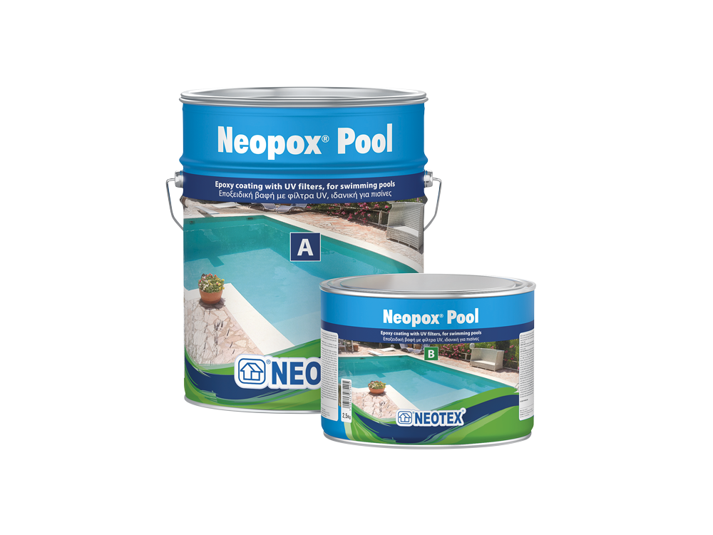 Neotex Neopox Pool 2930 Μπλε 5Kg (A+B) Εποξειδική Βαφή Δύο Συστατικών με Φίλτρα UV για Πισίνες