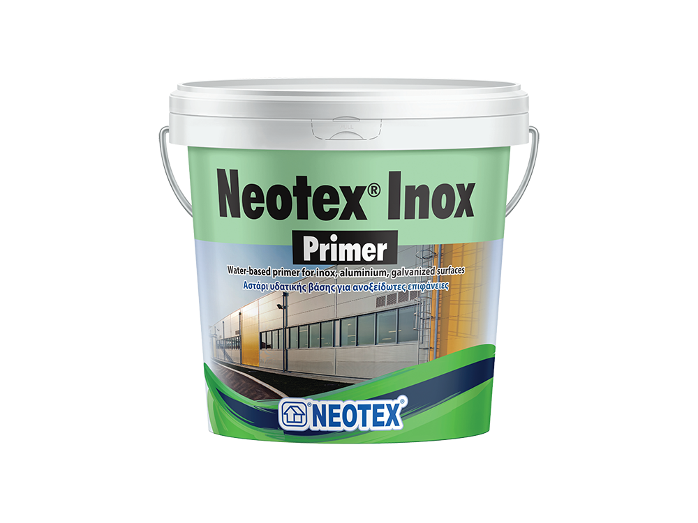 Neotex Inox Primer 1Lt Αστάρι Yδατικής Βάσης για Ανοξείδωτες Επιφάνειες