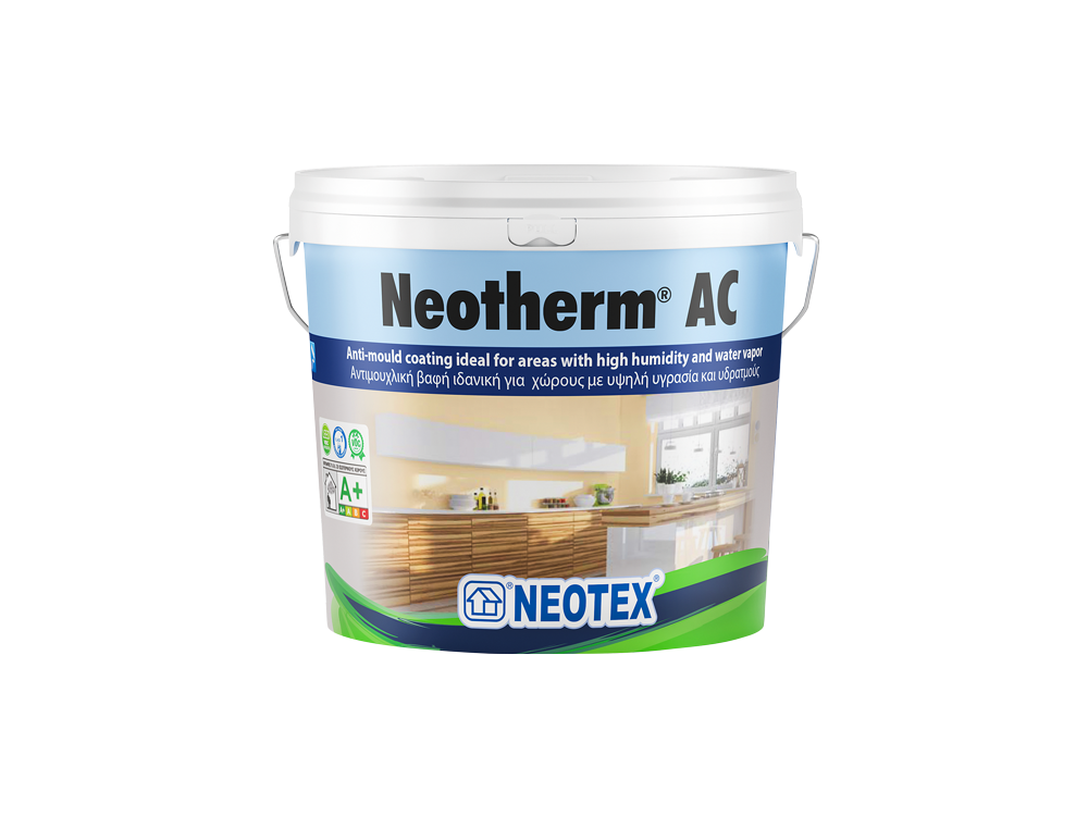 Neotex Neotherm AC Λευκό 10Lt Αντισυμπυκνωτική Αντιβακτηριδιακή βαφή Eσωτερικών Χώρων