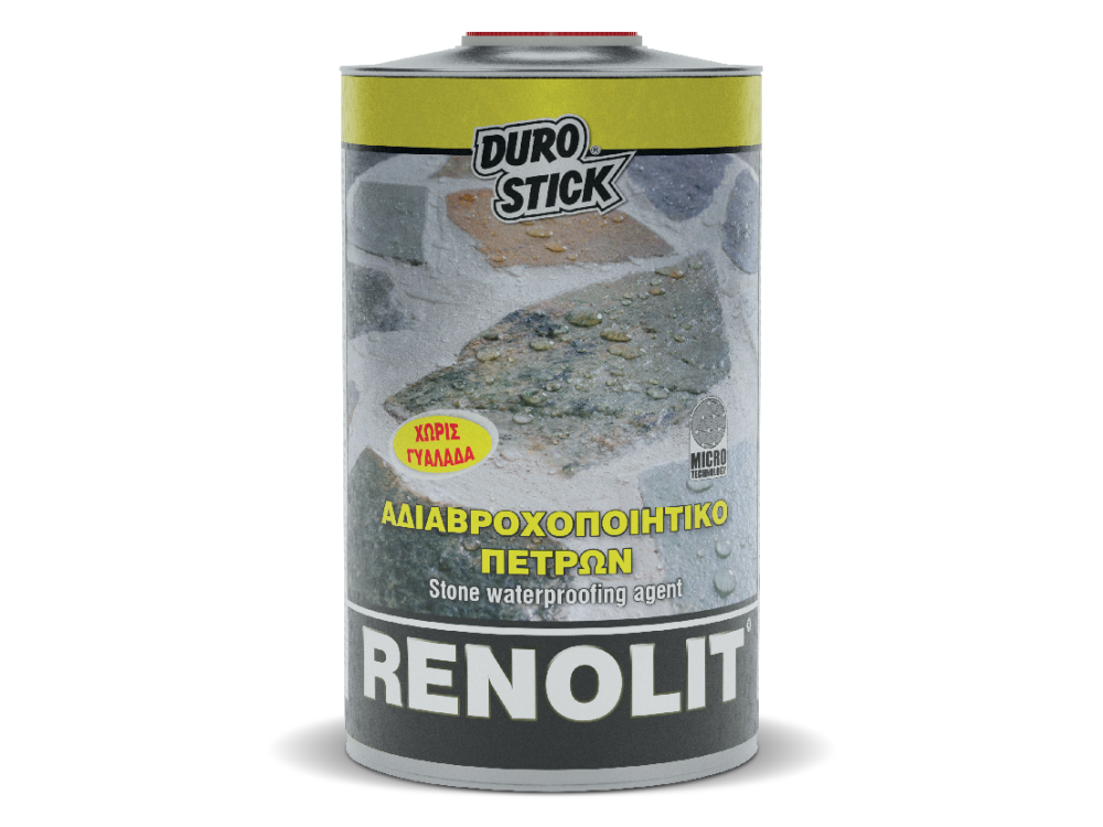 Durostick Renolit Διάφανο 4Lt Αδιαβοχοποιητικό Πετρών