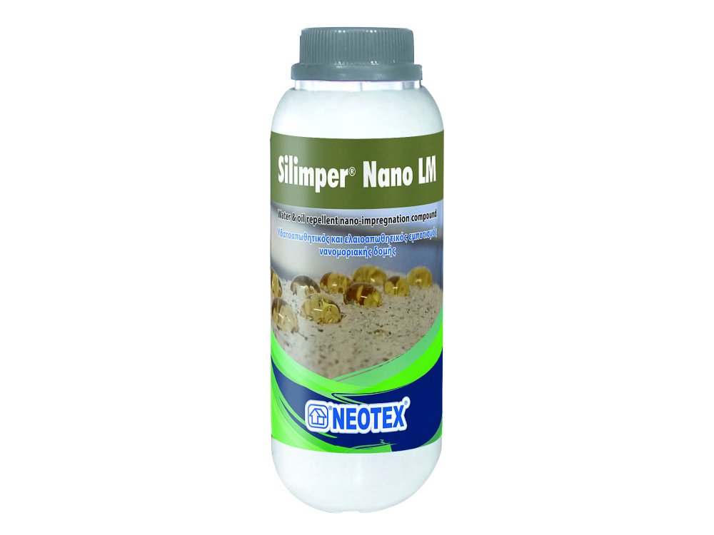 Neotex Silimper Nano LM Διάφανο 3Lt Νανομοριακός Υδατο-Ελαιοαπωθητικός Εμποτισμός