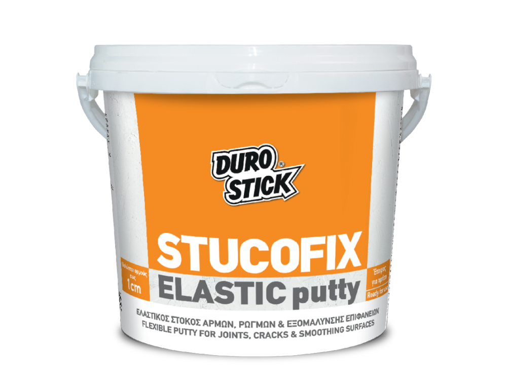 Durostick Stucofix Elastic Putty Λευκός 1Kg Ελαστικός Στόκος Αρμών - Ρωγμών και Εξομάλυνσης   