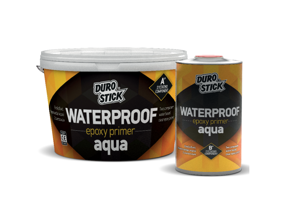 Durostick Waterproof Epoxy Primer Aqua Διάφανο 4Kg Εποξειδικό Διάφανο αστάρι Νερού 2 Συστατικών 