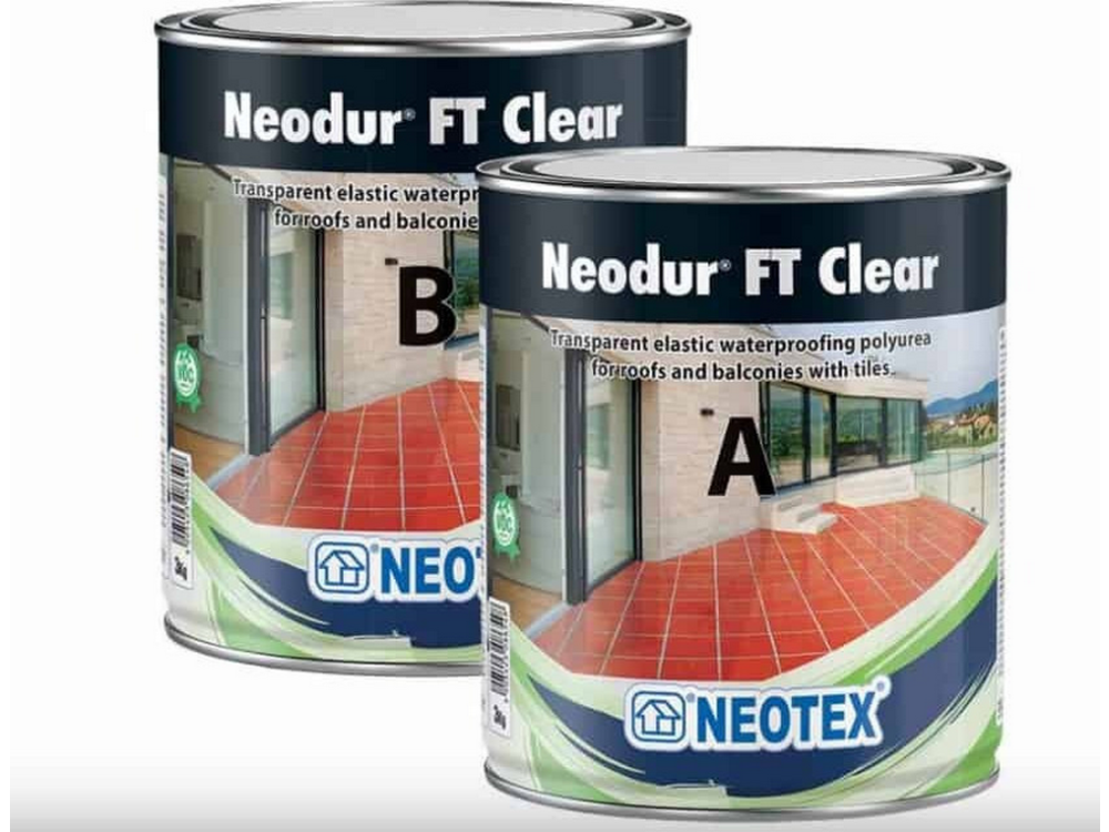 Neotex Neodur FT Clear Διάφανο 2Kg (Α+Β) Ταχυστέγνωτο Ελαστικό Βερνίκι Αλειφατικής Πολυουρίας