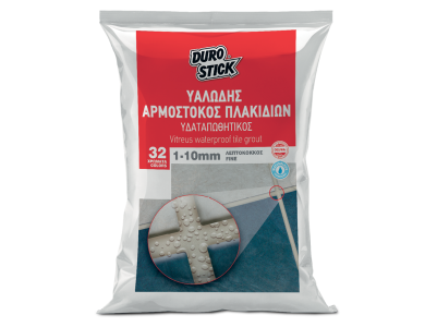 Durostick Υαλώδης Αρμόστοκος 302 Γκρι Ανοιχτό 5Kg Λεπτόκοκκος Αρμόστοκος Πλακιδίων 1-10mm