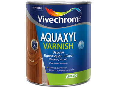 Vivechrom Aquaxyl Varnish 701 Άχρωμο 2,5Lt Βερνίκι Εμποτισμού Ξύλου βάσεως Νερού Gloss