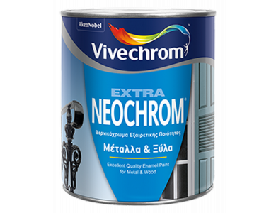 Vivechrom Extra Neochrom 24 Μαύρο 0,375Lt Βερνικόχρωμα για Μέταλλα και Ξύλα