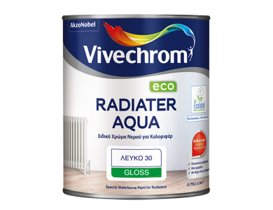 Vivechrom Radiater Aqua Eco Λευκό 0,750Lt Ειδικό Οικολογικό Χρώμα Νερού για Καλοριφέρ