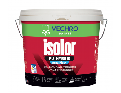 Vechro Isolor PU Hybrid Aqua Plus+ Υβριδικό  Λευκό 10Lt Ελαστομερές Στεγανωτικό Ταρατσών